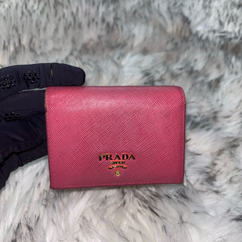 Prada Fuchsia Leather Wallet
